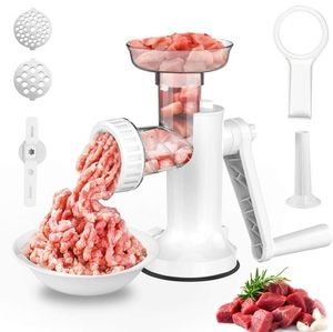 Manual meat grinder